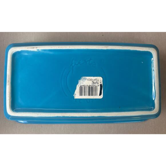 NWT Retired Peacock Blue Fiesta Homer Laughlin HLC Loaf SEE DESCRIPTION - Picture 2 of 10